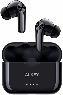 AUKEY Wireless Earbuds 3D Headphones Earphones Headset With Microphone Black