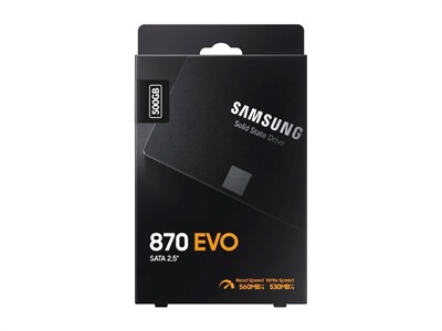 Samsung 500GB SSD 870 EVO SATA III 2.5" V-NAND, MZ-77E500B-AM