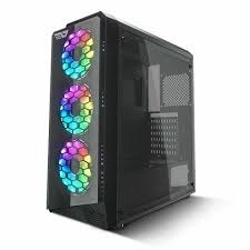 darkflash water square 5 black atx mid tower gaming case