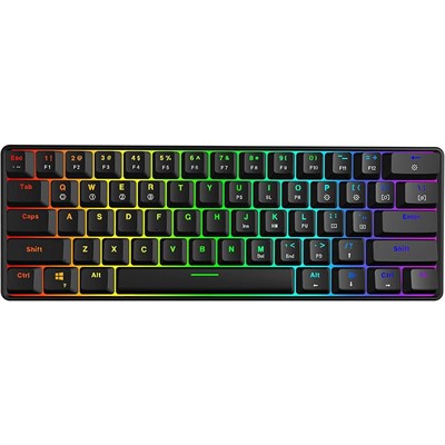 Skyloong GK61 61 Keys 60% RGB Mechanical Gaming Keyboard Hot Swappable (Gateron Blue Switches)