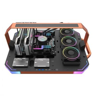 Aigo Darkflash Blade -X luxury Gaming PC Case Black-Orange