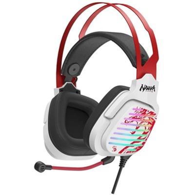 Bloody G560 Gaming Headset - Virtual 7.1 USB Wired Surround Sound - RGB Flow Backlight - Sports Red