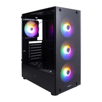 Boost Fox PC Case with Pre Installed 4 RGB Fans