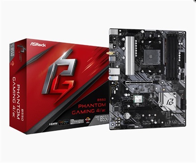 ASRock B550 Phantom Gaming 4/ac WiFi AM4 AMD B550 SATA 6Gb/s ATX AMD Motherboard