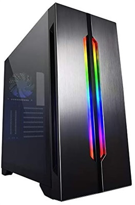 Lian Li LANCOOL ONE Digital Tempered Glass Gaming Computer Case with Front Addressable RGB LED Black