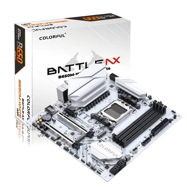 Colorful Battle-Ax B650M-White Wifi V15 DDR5 AMD AM5 microATX Motherboard