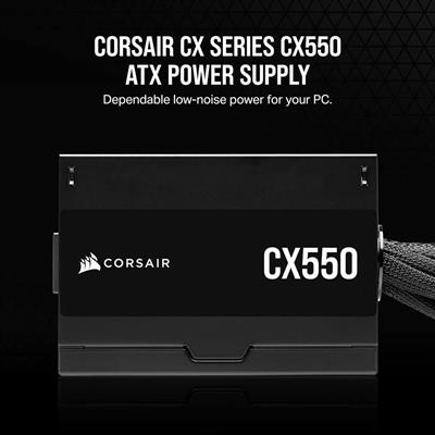 Corsair CX Series CX550 550W 80 Plus Bronze ATX Power Supply