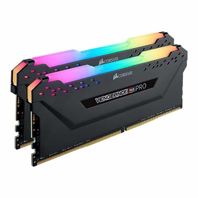 Corsair VENGEANCE® RGB PRO 16GB (2 x 8GB) DDR4 DRAM 3600MHz C18 Memory Kit — Black
