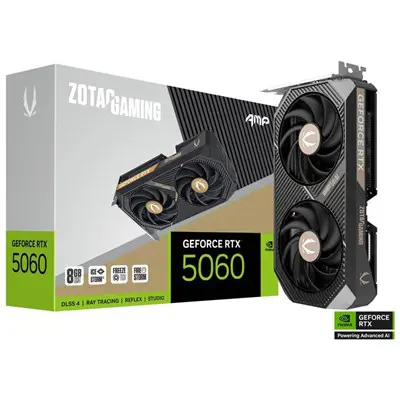 ZOTAC GAMING RTX 5060 AMP 8GB GDDR7 GRAPHIC CARD 