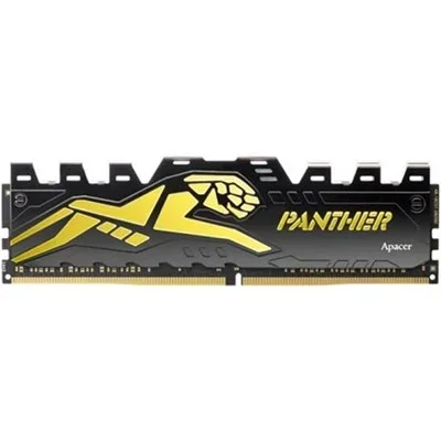 Apacer Panther 16GB DDR4 3200MHz CL16 Gaming RAM, Desktop Memory, Black-Gold Heat Spreader
