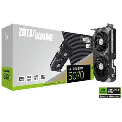 ZOTAC GAMING GEFORCE RTX 5070 TWIN EDGE OC GRAPHIC CARD 128GB