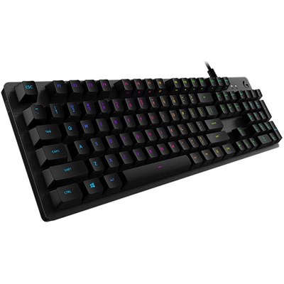 Logitech G512 Lightsync RGB Mechanical Gaming Keyboard - Carbon - English layout - Romer-G Tactile :