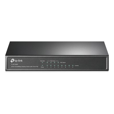 TP-Link TL-SF1008P 8-Port 10/100Mbps Desktop Switch with 4-Port PoE