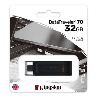 Kingston DataTraveler 70 USB Flash Drive 32Gb - 64GB - 128GB