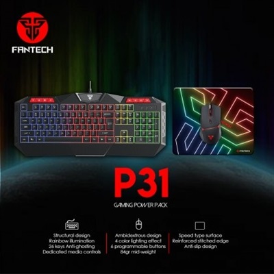 Fantech POWER PACK P313 in 1 Keyboard, Mouse and Mousepad Combo