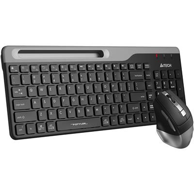 A4Tech FB2535CS Fstyler Bluetooth Dual Keyboard & Mouse Grey 2.4G Wireless - Grey