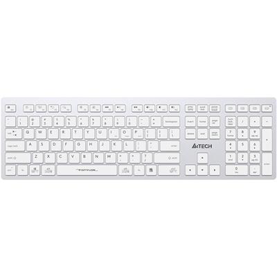 A4Tech FBX50C Bluetooth Keyboard White - Black 2.4G Wireless 