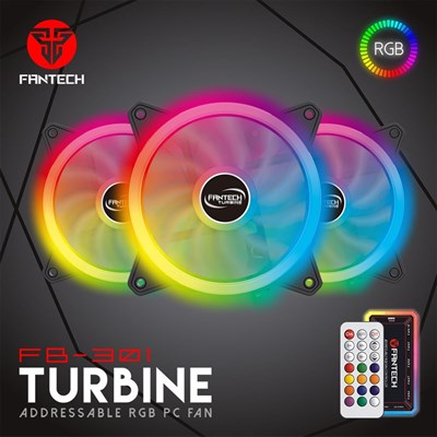 Fantech FB-301 TURBINE RGB FAN 3 Fans Pack 