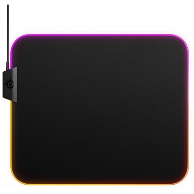 SteelSeries QcK Prism Cloth - Gaming Mouse Pad - RGB lighting - Medium size