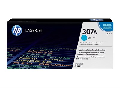 HP 307A Cyan Original LaserJet Toner Cartridge (CE741A)