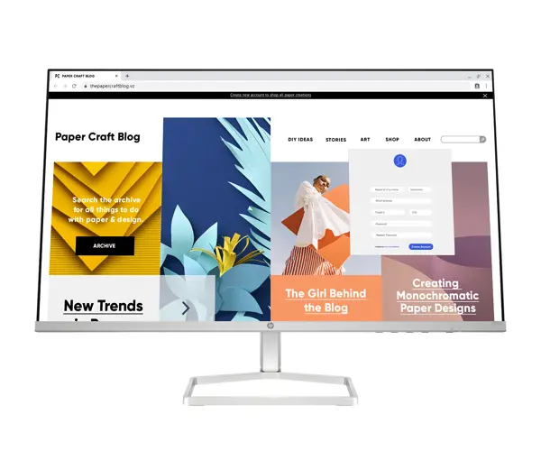 HP Series 5 27 inch FHD White Monitor - 527sw