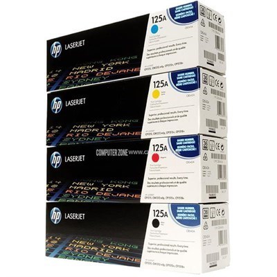 Genuine HP 125A CB540A, CB541A, CB542A, CB543A Toner Set BCYM LJ CP1515n, CP1518ni, CP1215, CM1312 M