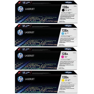 Hp 128a Color Laserjet Toner Cartridge Set Ce320a, Ce321a, Ce322a, Ce323a