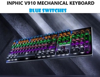 Inphic V910H RGB Mechanical Keyboards Metal Body