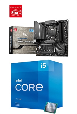 Intel Core i5-11400 + MSI MAG B560M MORTAR COMBO BUNDLE OFFER