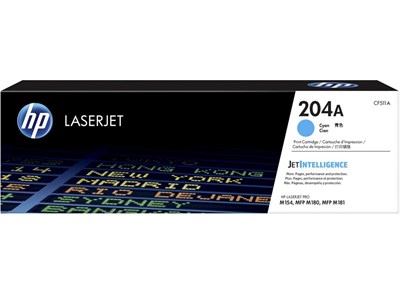 HP 204A Cyan Original LaserJet Toner Cartridge (CF511A)