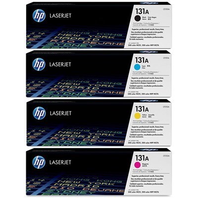 HP (131A) CF210A,CF211A,CF212A,CF213A Toner Cartridge Set (Black/Cyan/Magenta/Yellow)