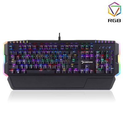 GAMEPOWER KATANA Full-Size ARGB Mechanical Keyboard With Wrist-Rest | OUTEMU Red Switches