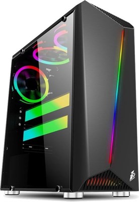 1stPlayer R3 (Black) ATX without Fans Mid-Tower Gaming Case