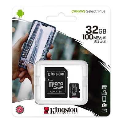 Kingston microSD Memory Card with Android Class 100MB