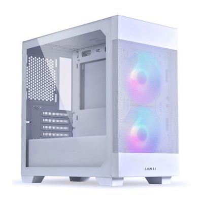 Lian Li LANCOOL 205M MESH RGB Gaming PC Case - (Black - White)