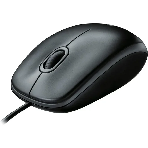Logitech B100 Wired Mouse for Computer and Laptop, USB Corded Mouse