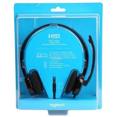 Logitech H151 Stereo Headset - PN 981-000587