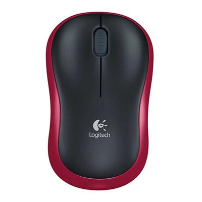 Logitech M185 Wireless Mouse - Red