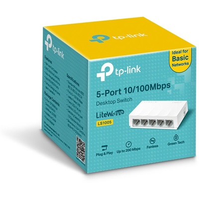 TP-Link LS1005 10/100Mbps 5-Port Switch Desktop 