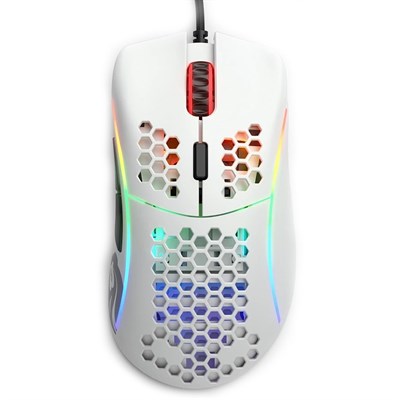 Glorious Model D (Matte White) Extreme Lightweight Ergonomic Gaming Mouse 68G