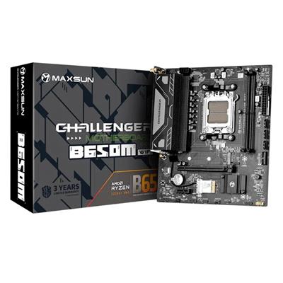 Maxsun Challenger B650M WiFi AMD AM5 Motherboard | DDR5, microATX, and High-Performance Connectivity