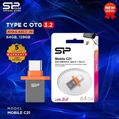 SILICON POWER MOBILE C21 TYPE-C OTG 3.2 USB 64GB