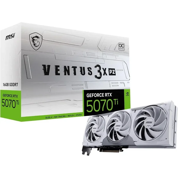 MSI Gaming RTX 5070 Ti 16G Ventus 3X PZ OC Graphics Card