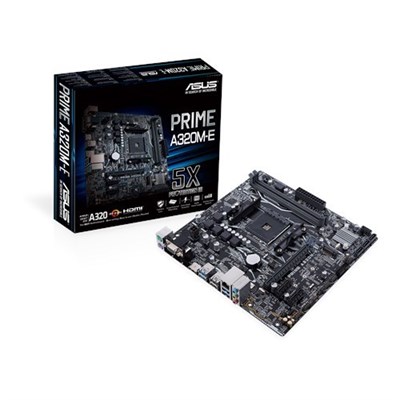 Asus PRIME A320M-E AMD AM4 uATX Motherboard With LED Lighting