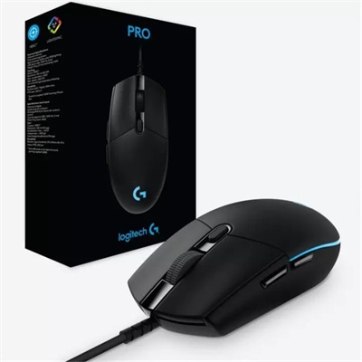 Logitech Pro Hero Gaming Mouse With Enhanced HERO Sensor Black 910-005442