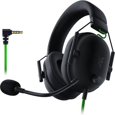 Razer BlackShark V2 X Gaming Headset For PC | 50mm Drivers, Memory Foam Cushion, PS4, PS5, Switch | 3.5mm Audio Jack - Black