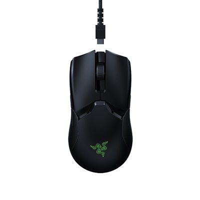 Razer Viper Ultimate with Charging Dock Ambidextrous with HyperSpeed Wireless Gaming Mouse Black - White