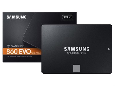 SAMSUNG SOLID STATE DRIVE 860 EVO SERIES 500GB 2.5 INCH SSD - MZ-76E500BW 
