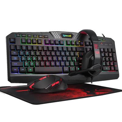 REDRAGON S101-BA-2 COMBO 4-IN-1 GAMING KEYBOARD - MOUSE - HEADSET - MOUSEPAD WIRED 