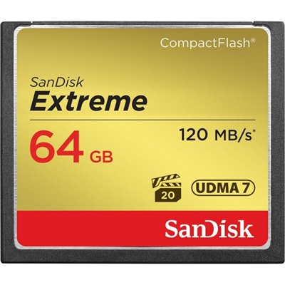 SanDisk 64GB CF Extreme CompactFlash Memory Card